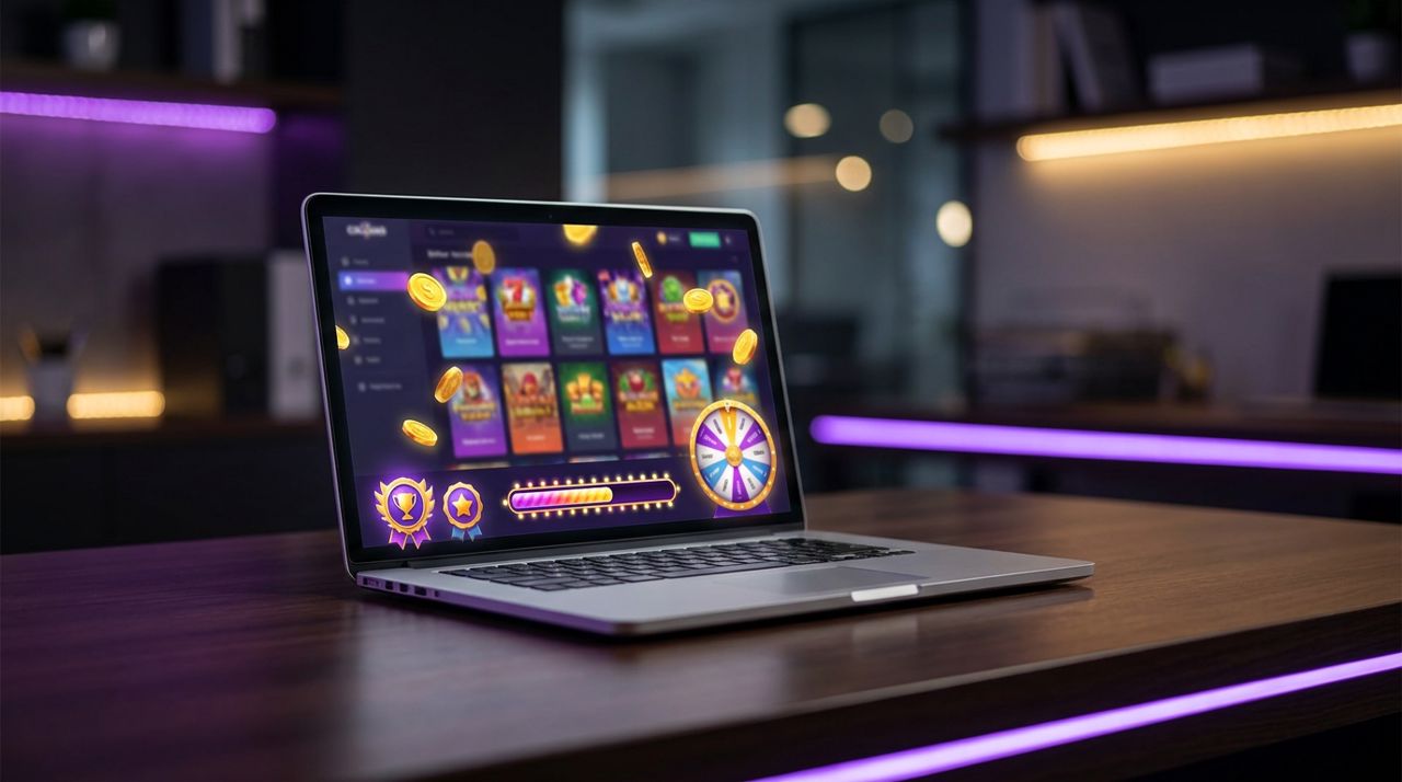 Úvodní stránka online casina Alawin s nabídkou automatů, live casina a sportovních sázek