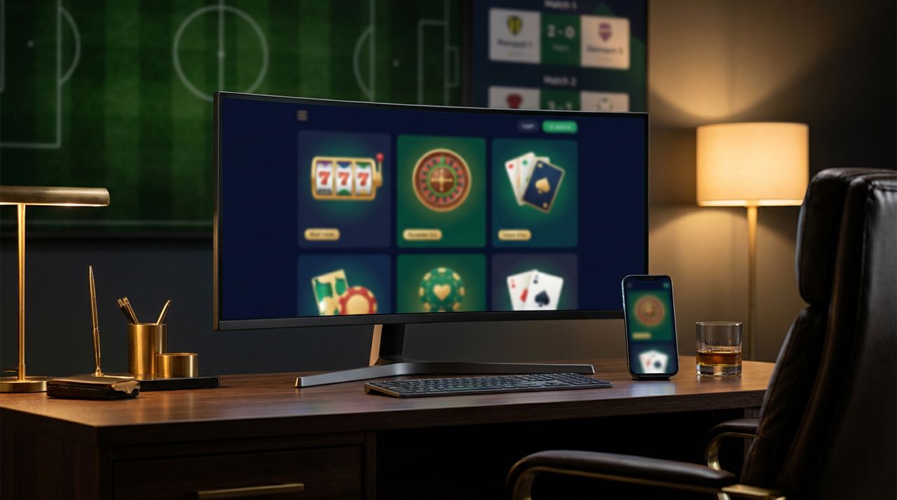 Snímek obrazovky online kasina Tikitaka s nabídkou automatů, živého kasina a sportovních sázek